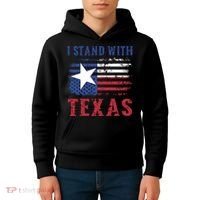 I Stand With Texas Flag Usa State Of Texas Kids Hoodie thumb 4