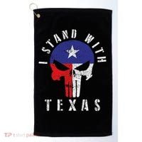 I Stand With Texas Golf Towel thumb 0