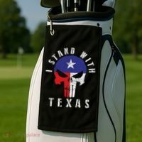 I Stand With Texas Golf Towel thumb 2