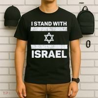 I Stand With Israel My Support Israel Flag Pride T-Shirt thumb 6