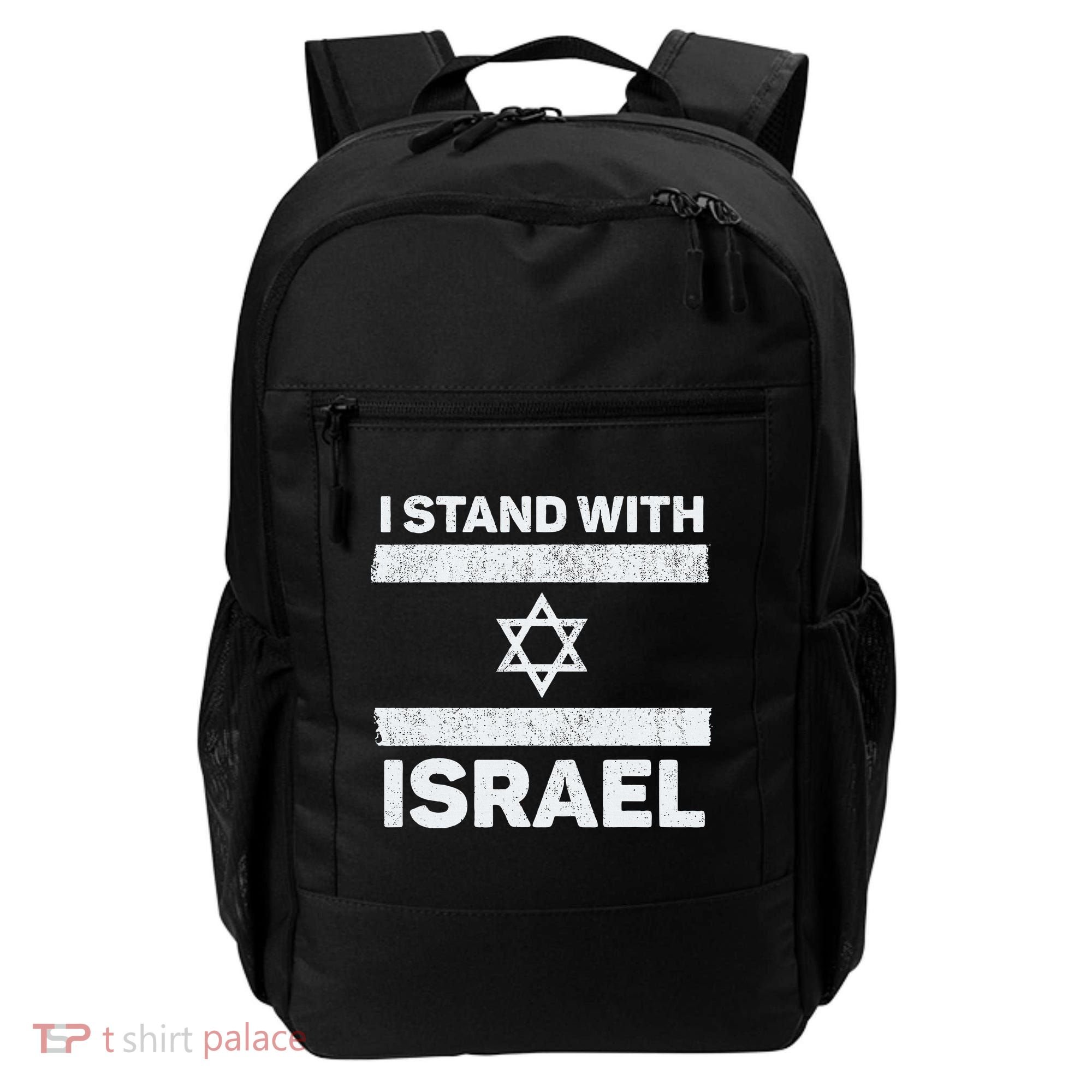 I Stand With Israel My Support Israel Flag Pride Backpack