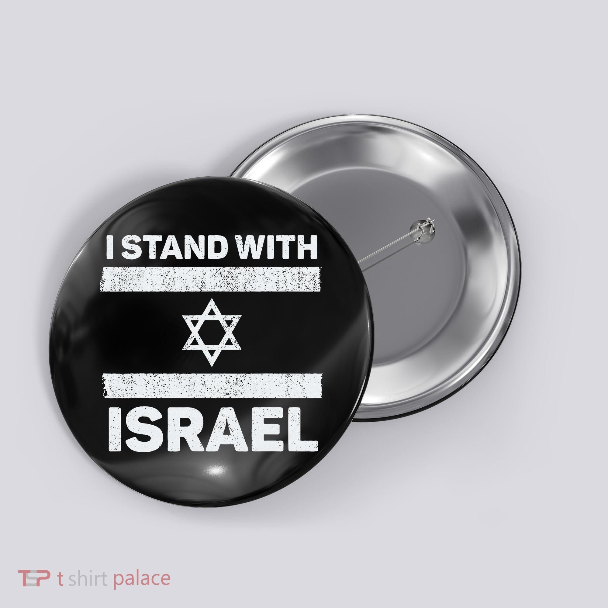 I Stand With Israel My Support Israel Flag Pride Button