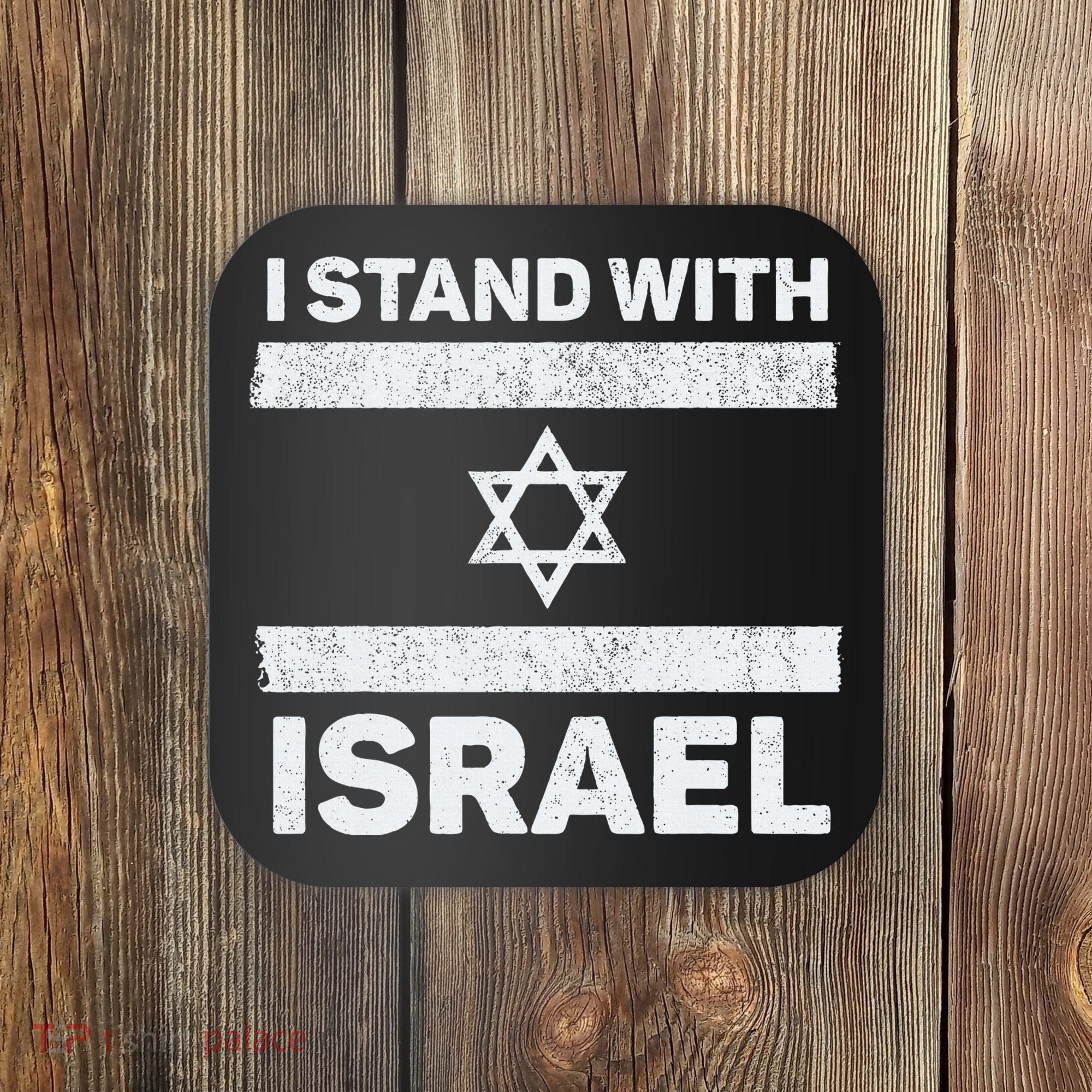 I Stand With Israel My Support Israel Flag Pride Coaster