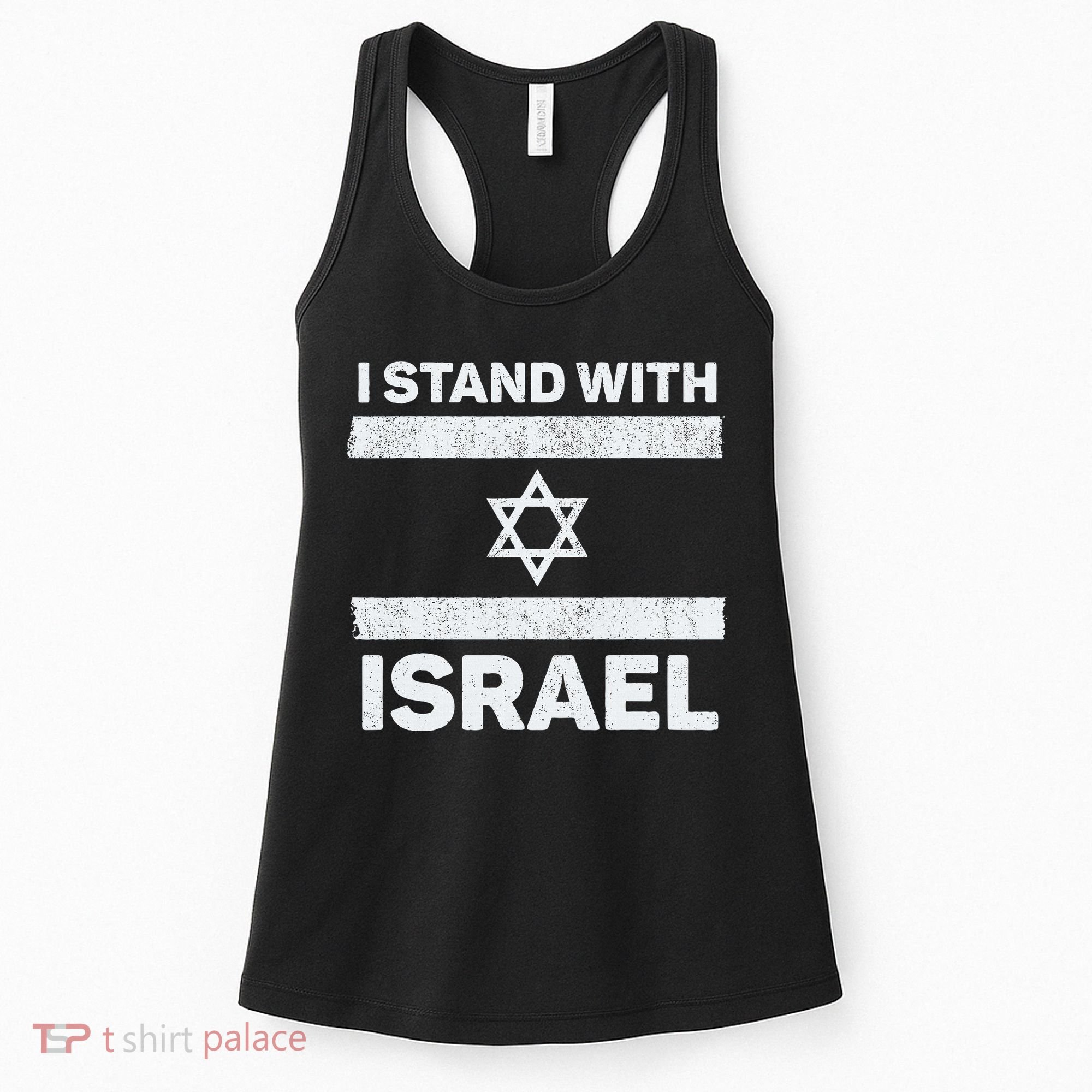 I Stand With Israel My Support Israel Flag Pride Women's Tank Top