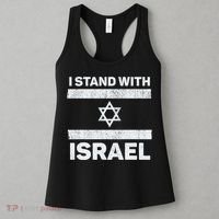 I Stand With Israel My Support Israel Flag Pride Women's Tank Top thumb 3