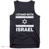 I Stand With Israel My Support Israel Flag Pride Tank Top thumb 0