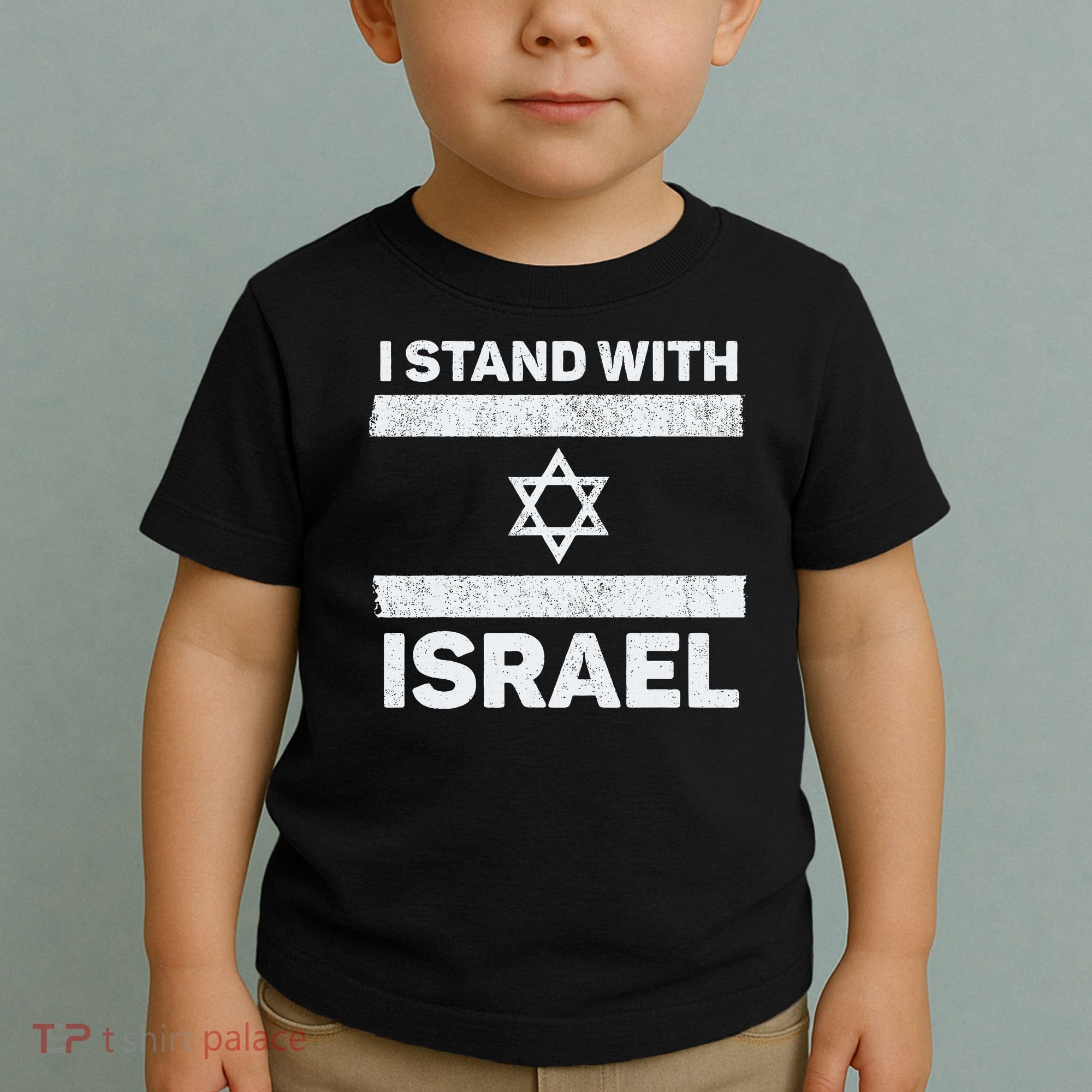 I Stand With Israel My Support Israel Flag Pride Toddler T-Shirt