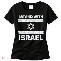 I Stand With Israel My Support Israel Flag Pride Women's T-Shirt thumb 0