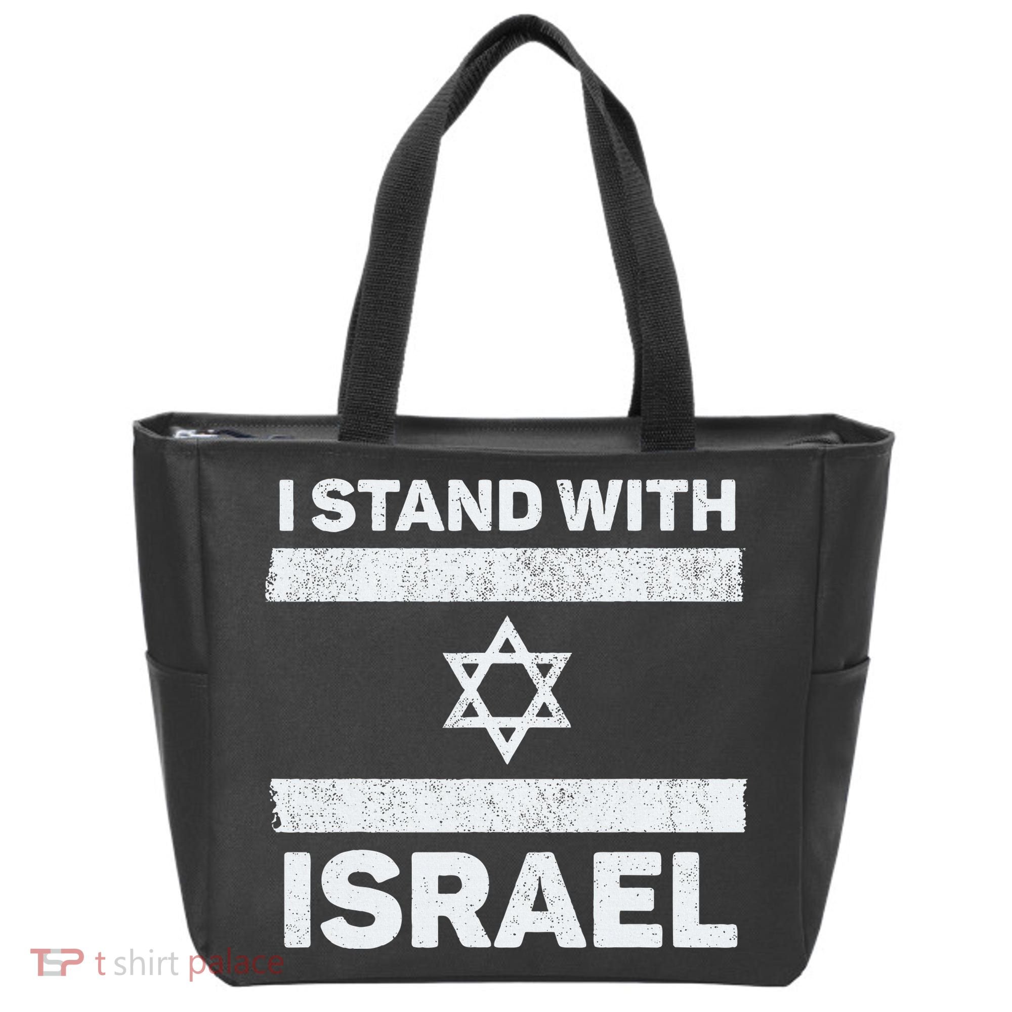 I Stand With Israel My Support Israel Flag Pride Tote Bag