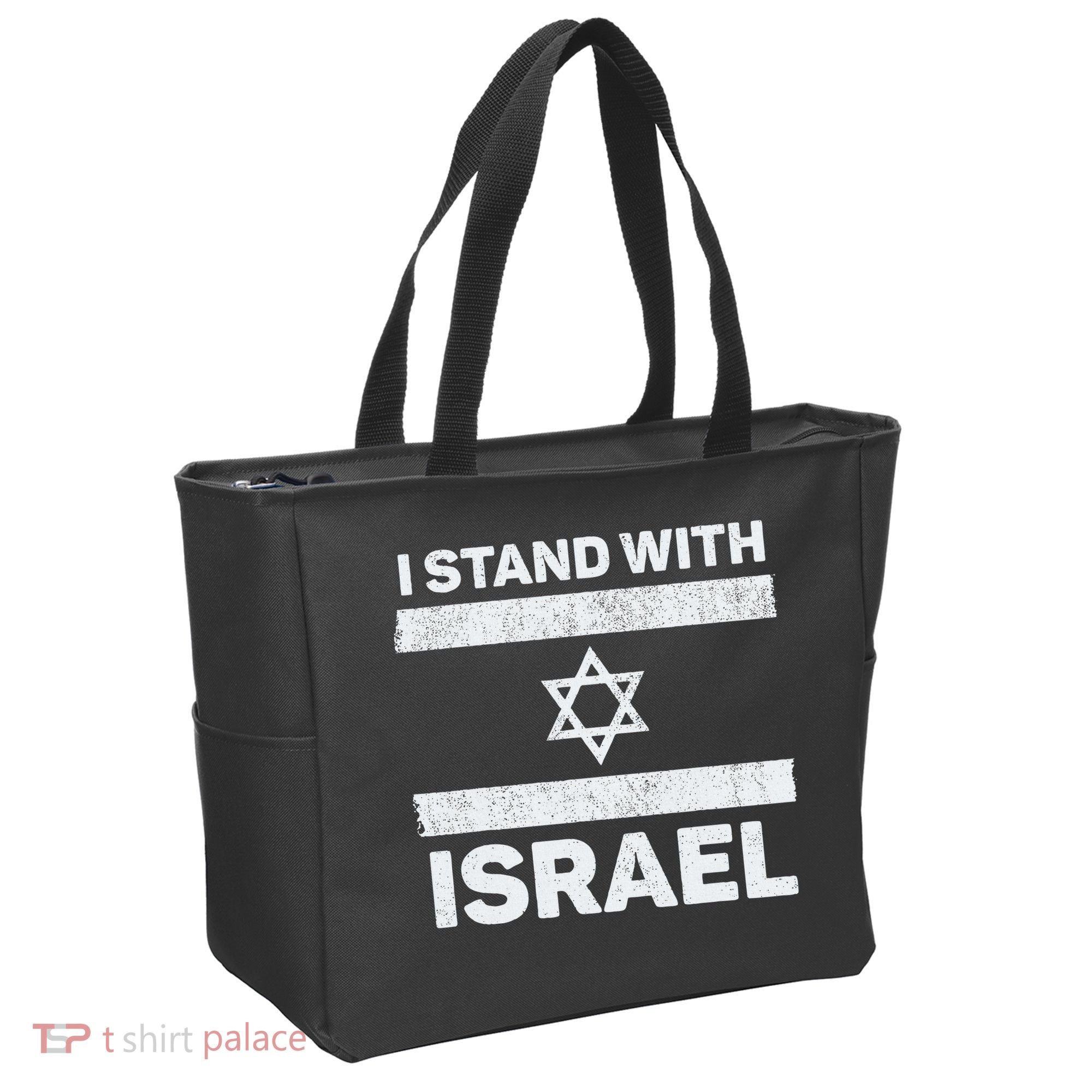 I Stand With Israel My Support Israel Flag Pride Tote Bag
