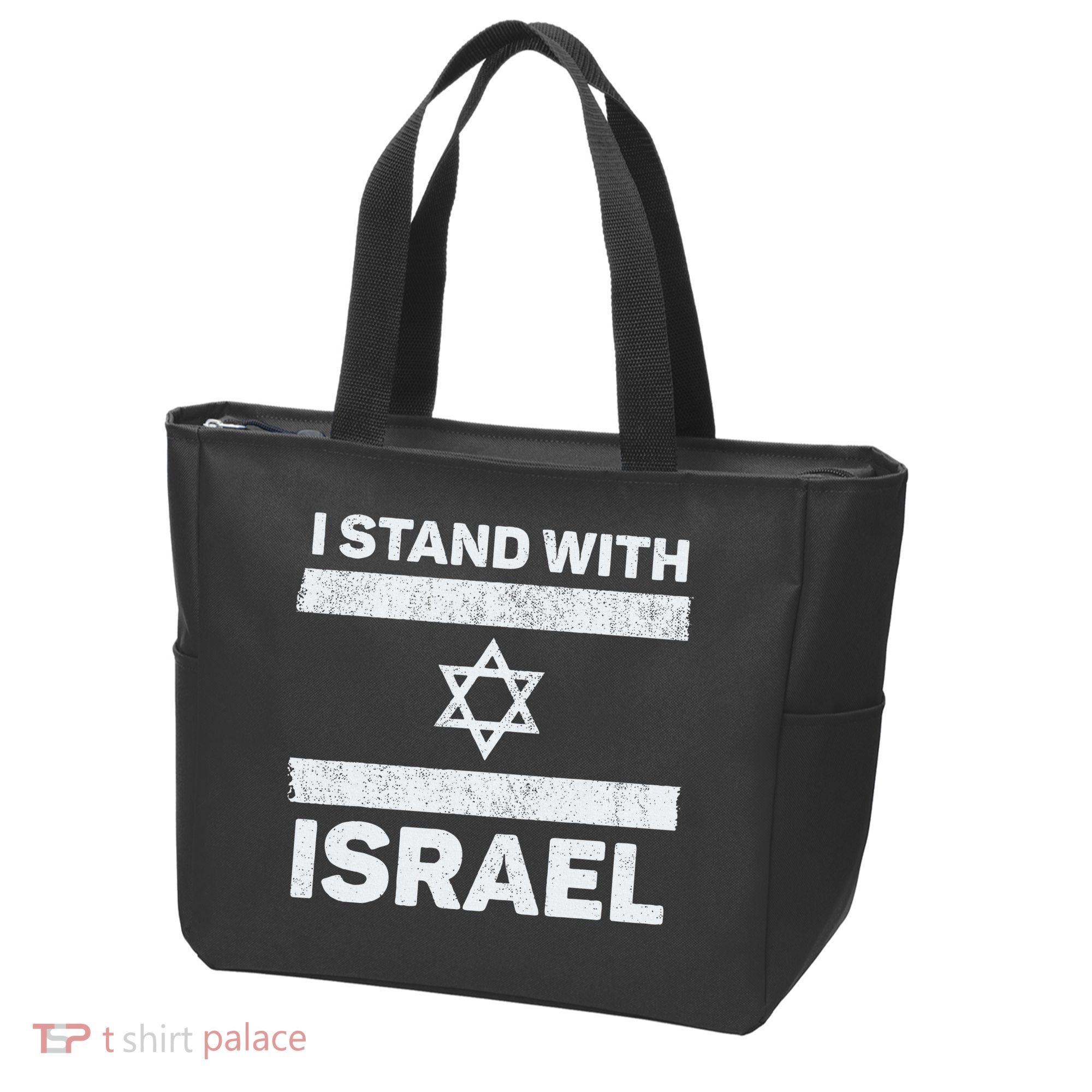 I Stand With Israel My Support Israel Flag Pride Tote Bag
