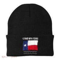 I Stand With Texas Come And Take It Beanie thumb 0