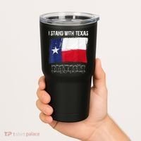 I Stand With Texas Come And Take It Tumbler thumb 2