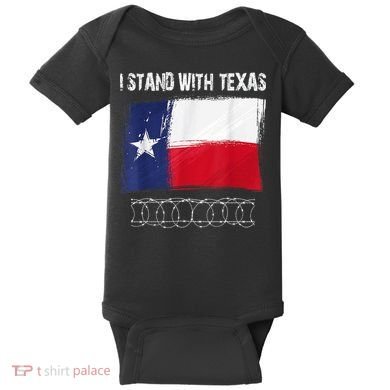 I Stand With Texas Come And Take It Baby Bodysuit