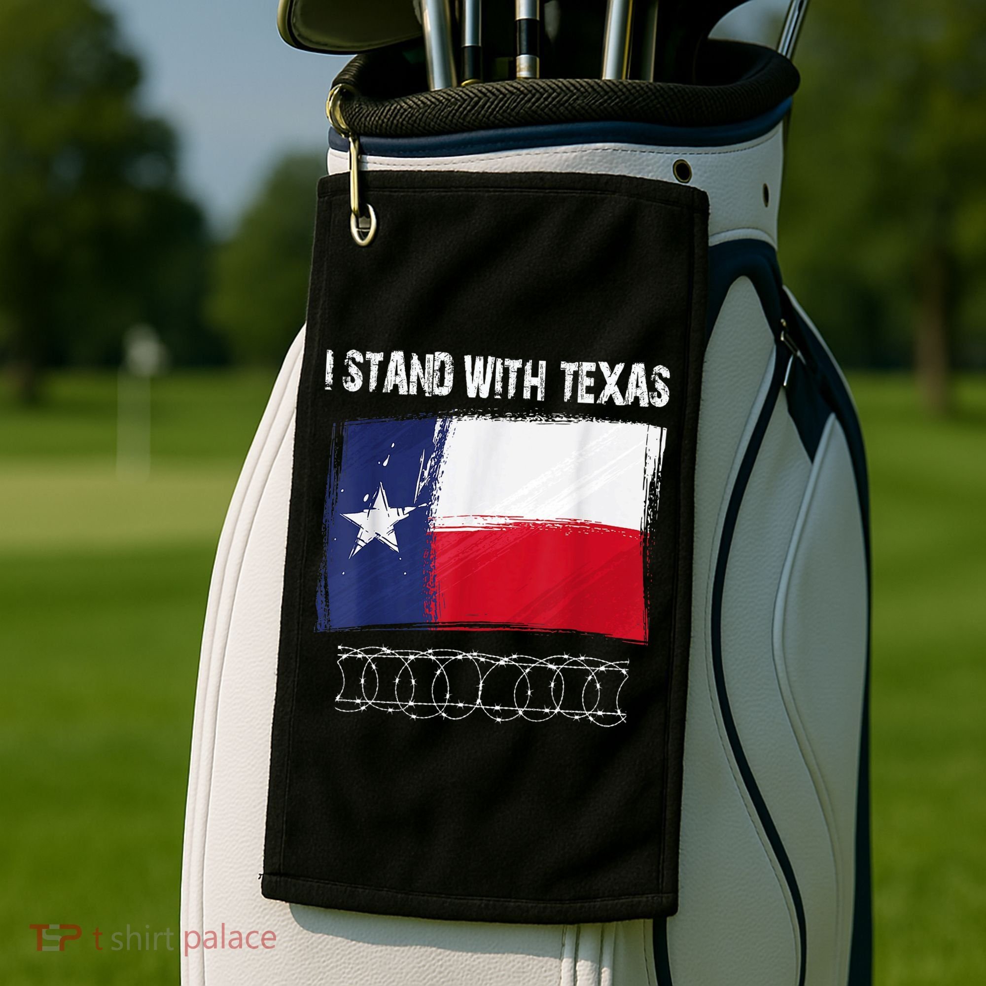 I Stand With Texas Come And Take It Golf Towel