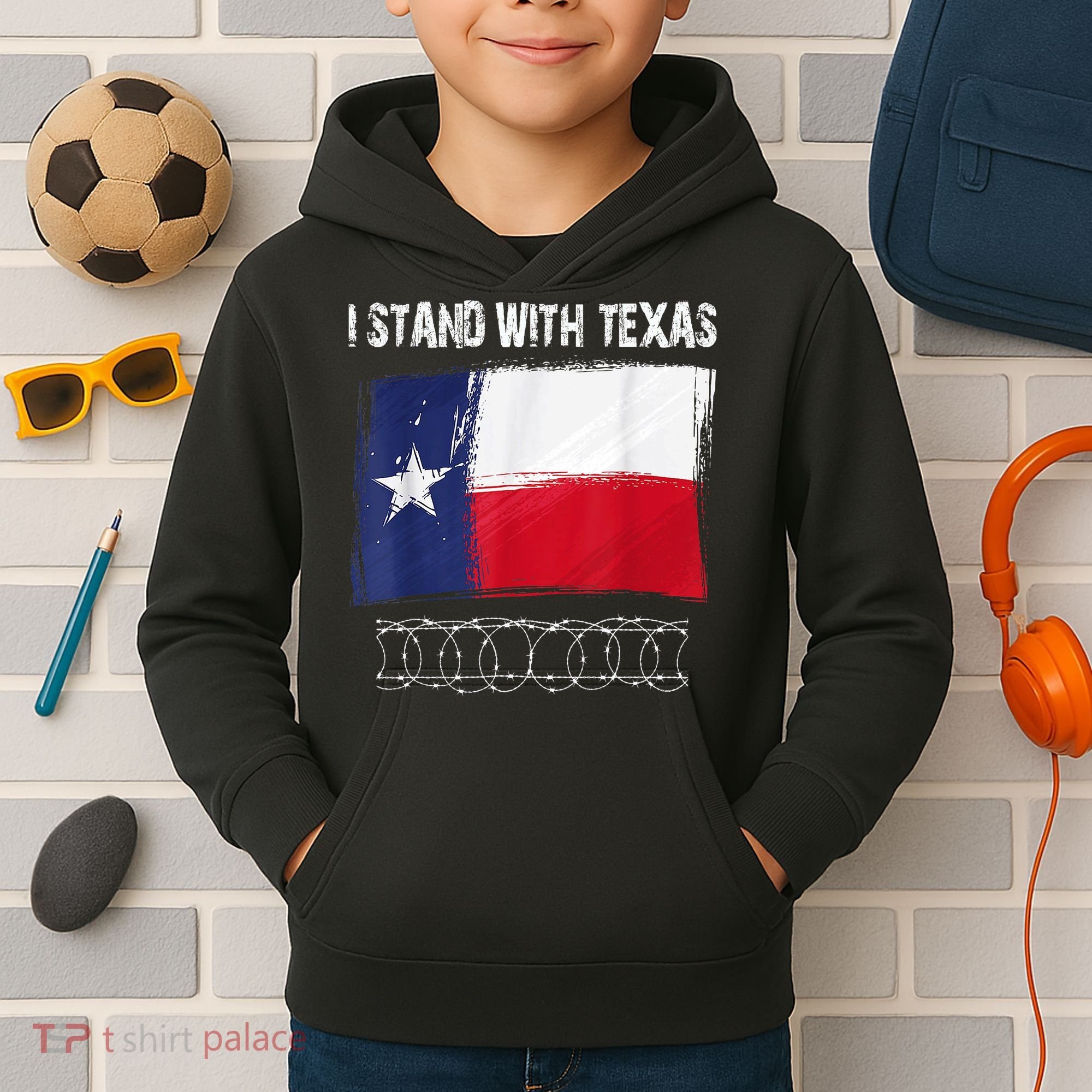 I Stand With Texas Come And Take It Kids Hoodie