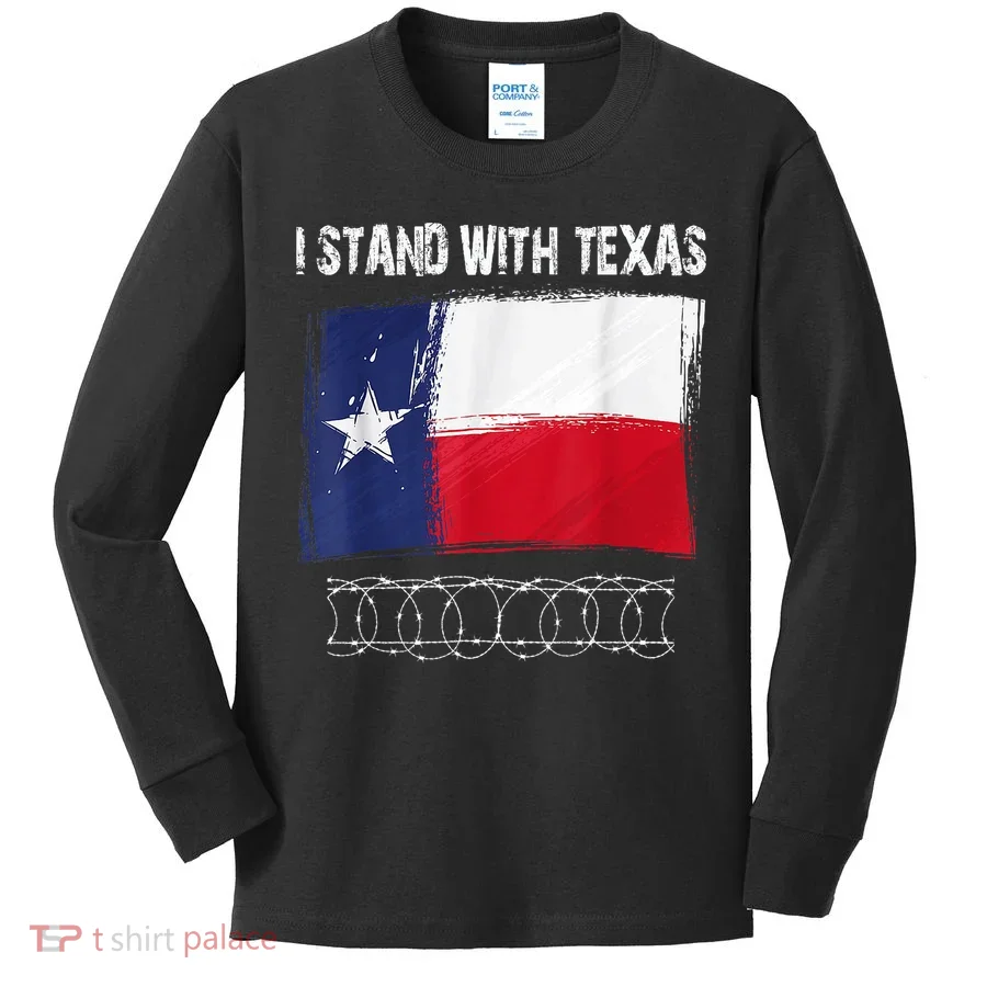 I Stand With Texas Come And Take It Kids Long Sleeve Shirt
