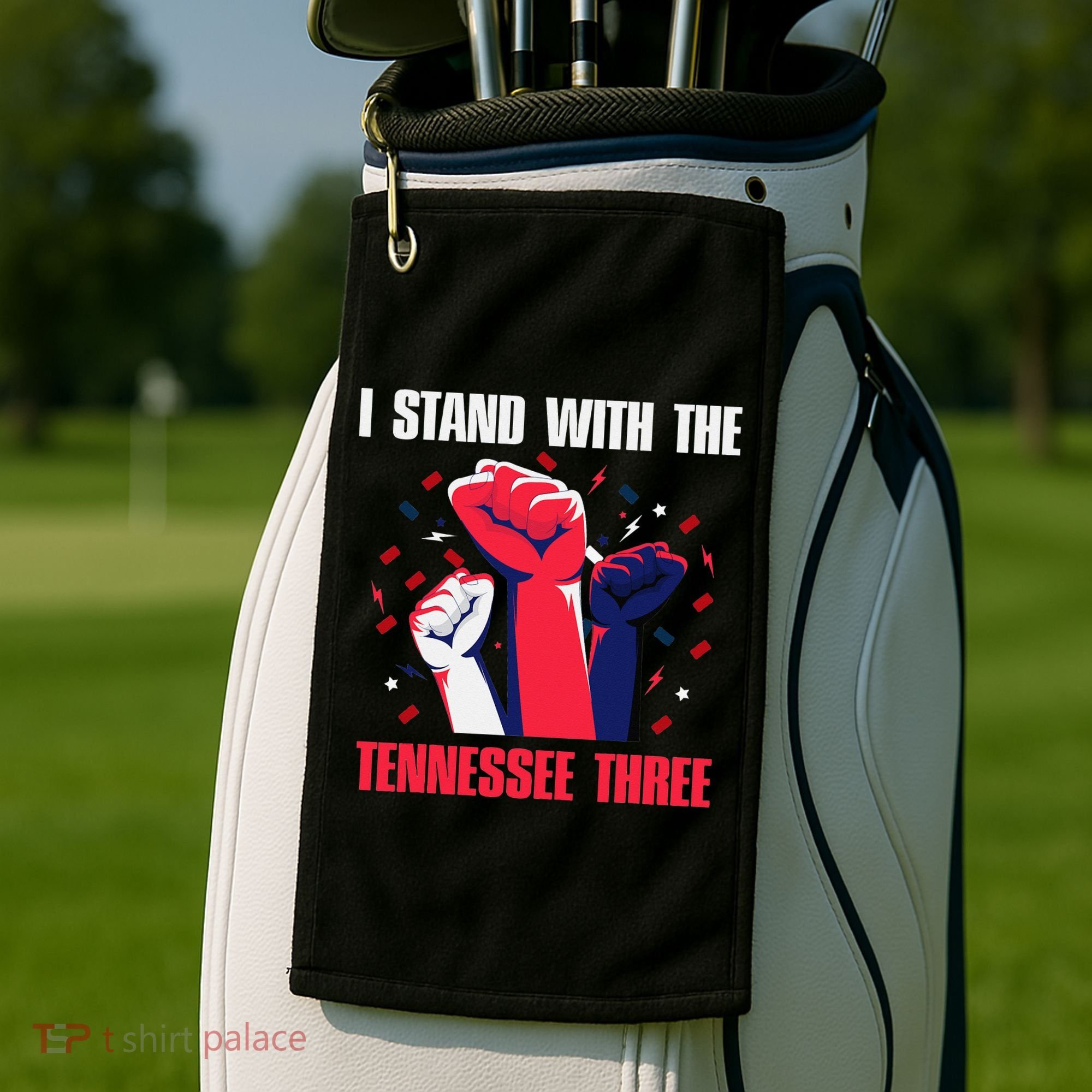 I Stand With the Tennessee Three Tennessee Home State Fan Golf Towel
