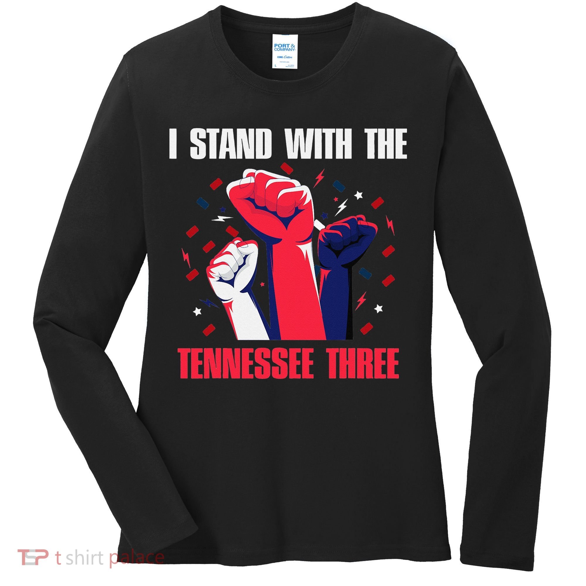 I Stand With the Tennessee Three Tennessee Home State Fan Women's Long Sleeve Shirt