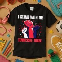 I Stand With the Tennessee Three Tennessee Home State Fan Kids T-Shirt thumb 3