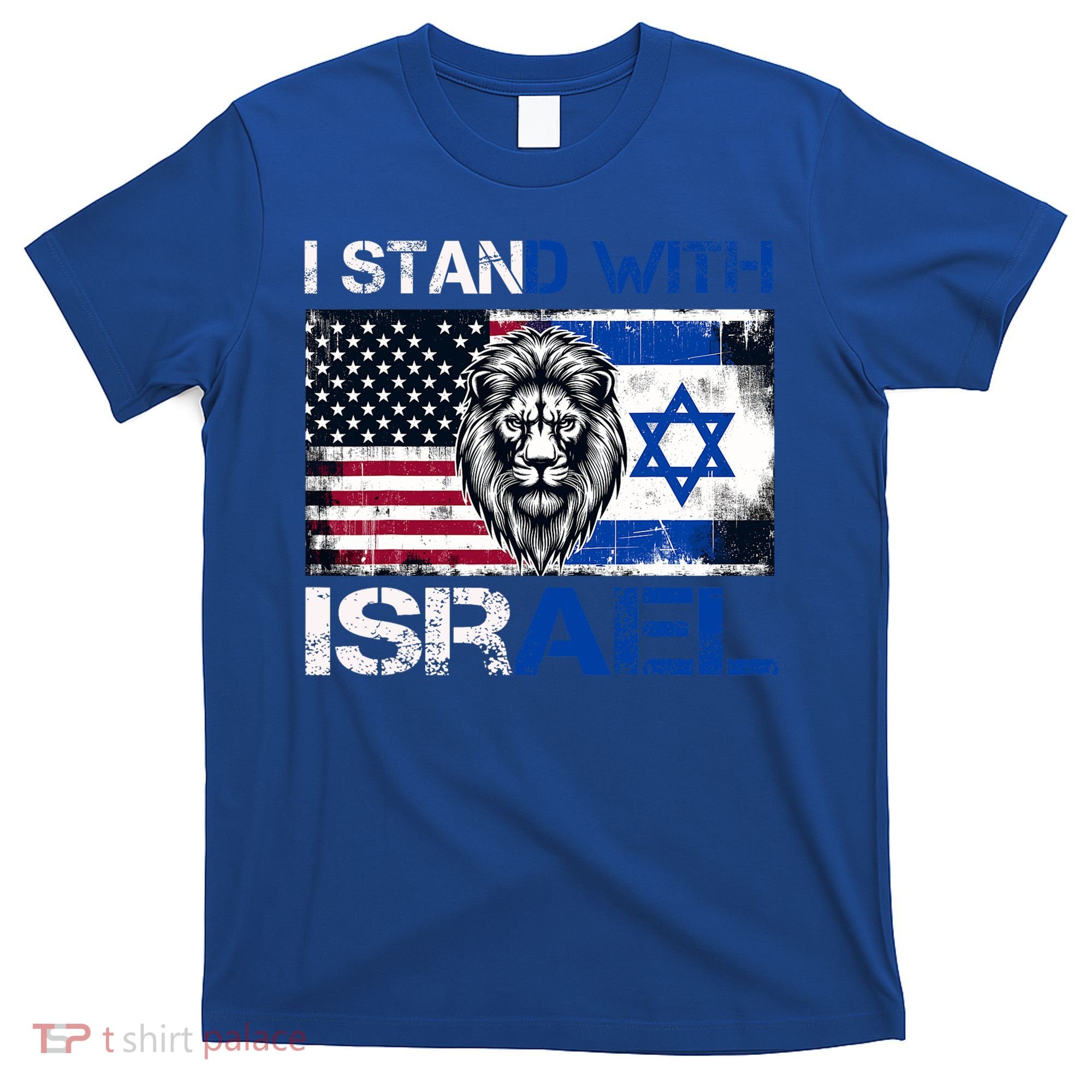 I Stand With Israel US Support Lion Love Israeli Brotherhood T-Shirt