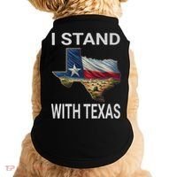 I Stand With Texas I Support Texas Doggie Tank thumb 0