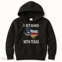 I Stand With Texas I Support Texas Kids Hoodie thumb 0