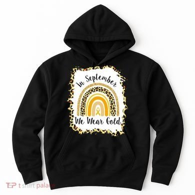In September We Wear Gold Leopard Rainbow Hoodie
