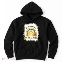 In September We Wear Gold Leopard Rainbow Hoodie thumb 0