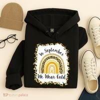 In September We Wear Gold Leopard Rainbow Hoodie thumb 4