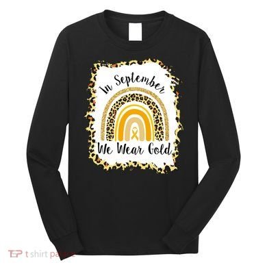 In September We Wear Gold Leopard Rainbow Long Sleeve Shirt