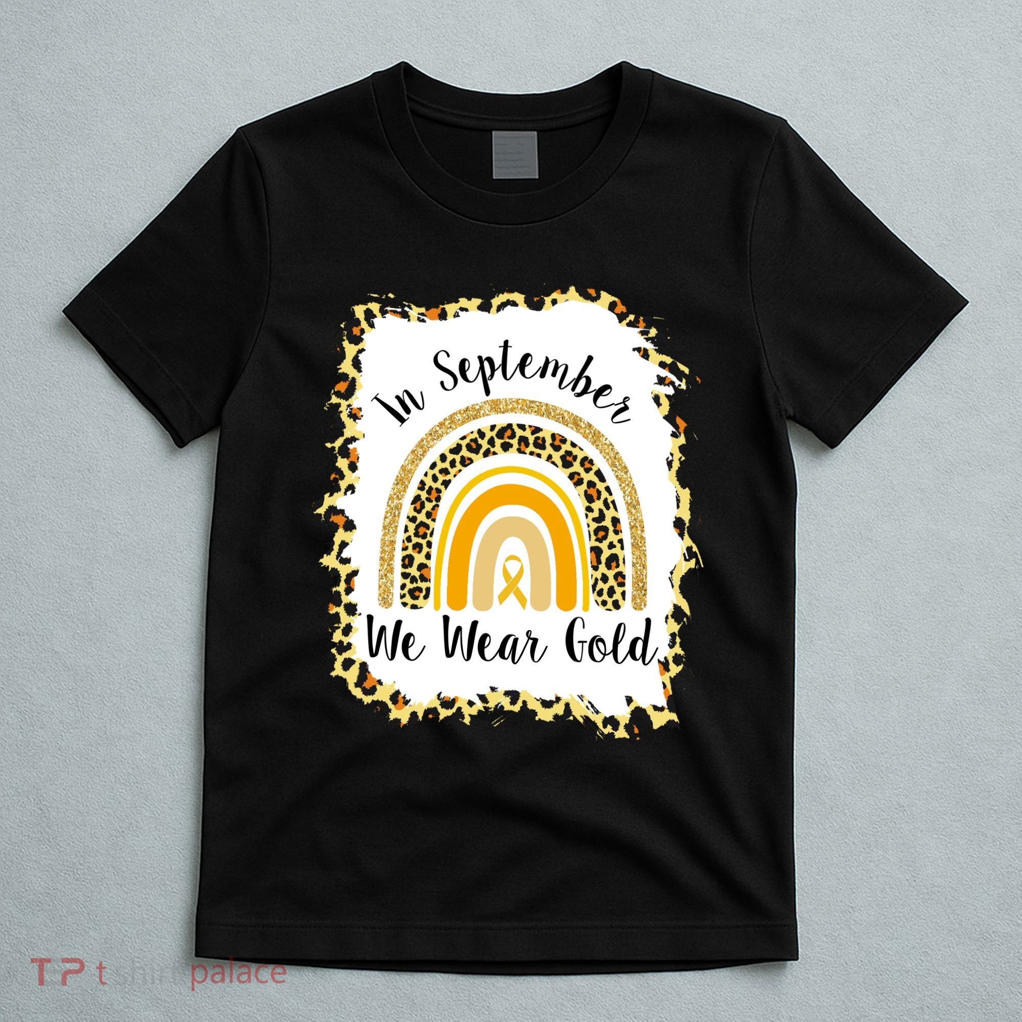 In September We Wear Gold Leopard Rainbow T-Shirt