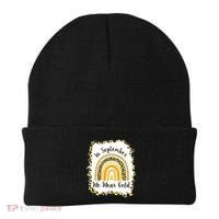 In September We Wear Gold Leopard Rainbow Beanie thumb 0