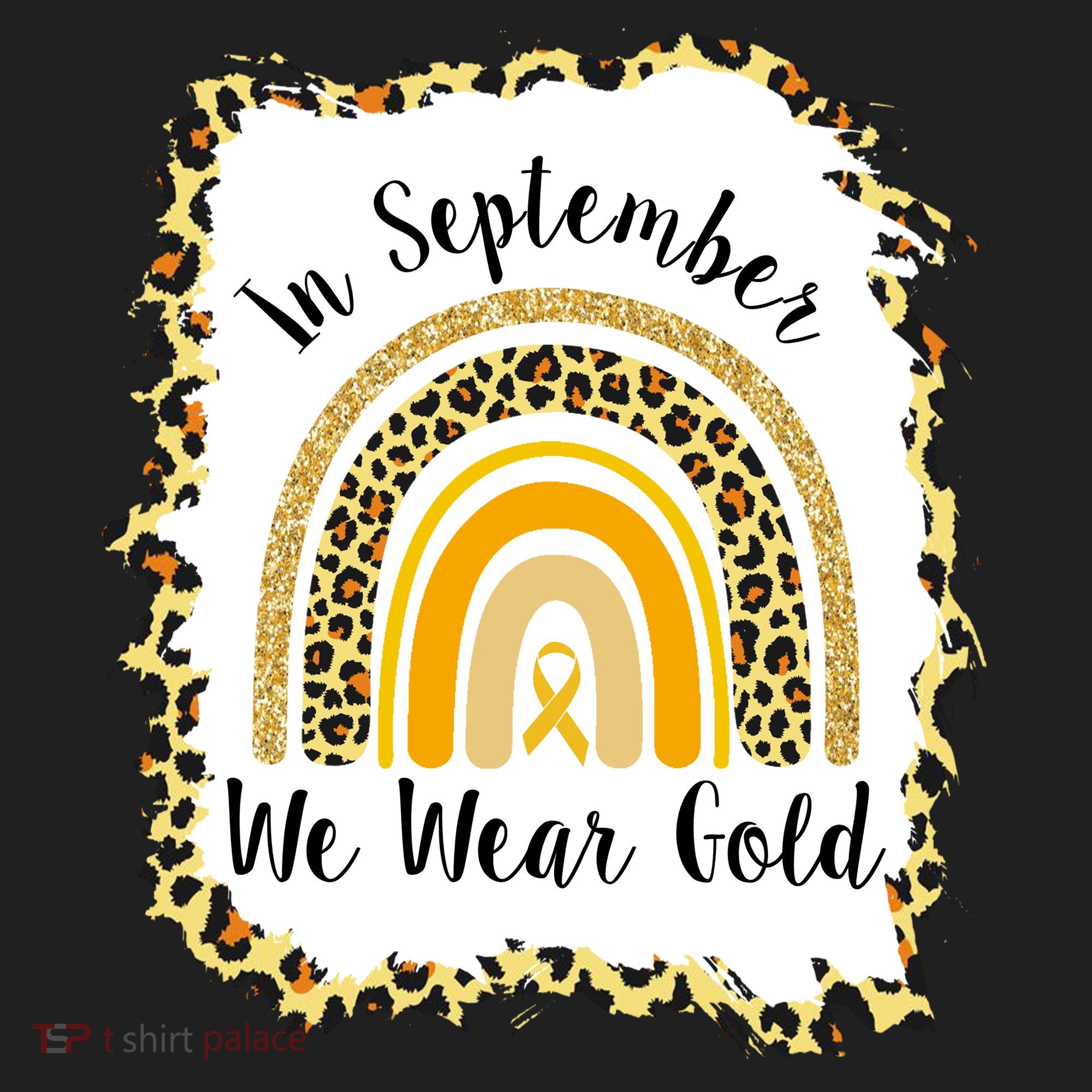 In September We Wear Gold Leopard Rainbow Beanie