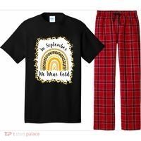 In September We Wear Gold Leopard Rainbow Pajama Set thumb 0