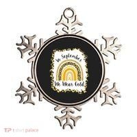 In September We Wear Gold Leopard Rainbow Ornament thumb 0