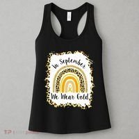 In September We Wear Gold Leopard Rainbow Women's Tank Top thumb 3