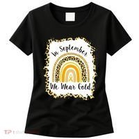In September We Wear Gold Leopard Rainbow Women's T-Shirt thumb 0