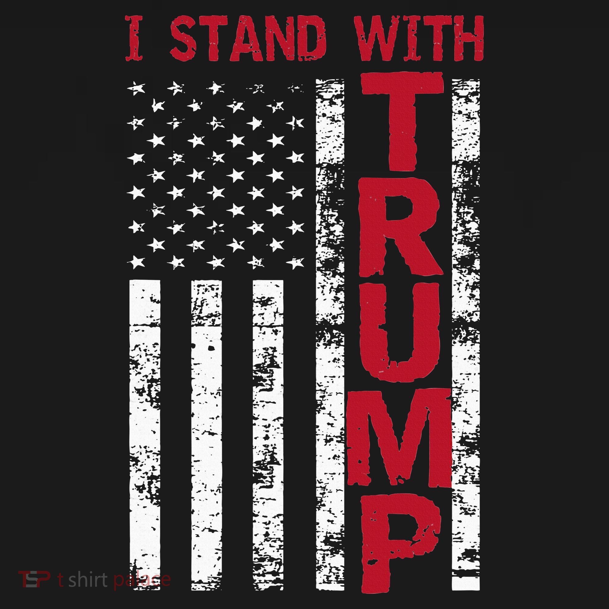I Stand With Trump I Stand With America Cool Patriotic Hoodie