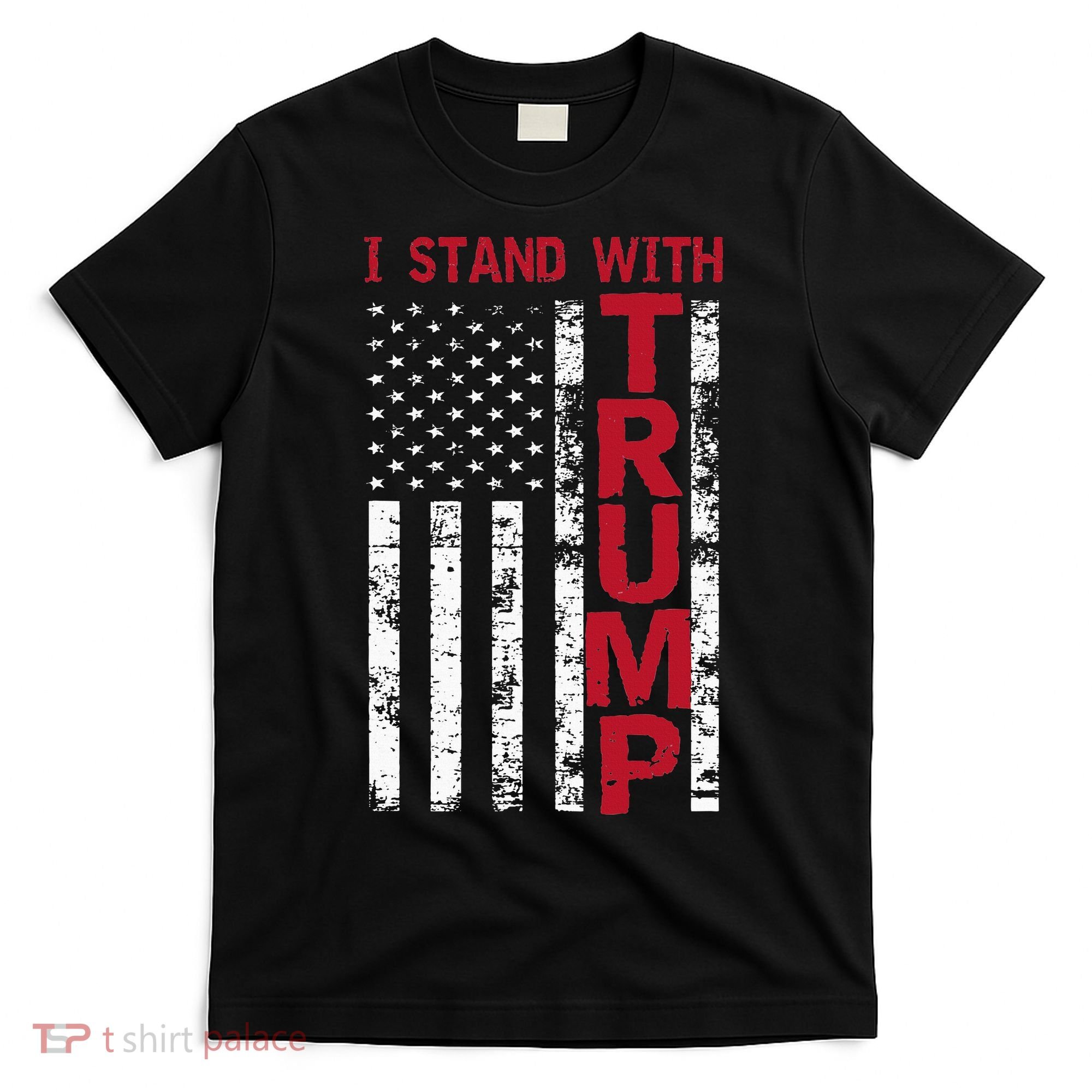 I Stand With Trump I Stand With America Cool Patriotic T-Shirt