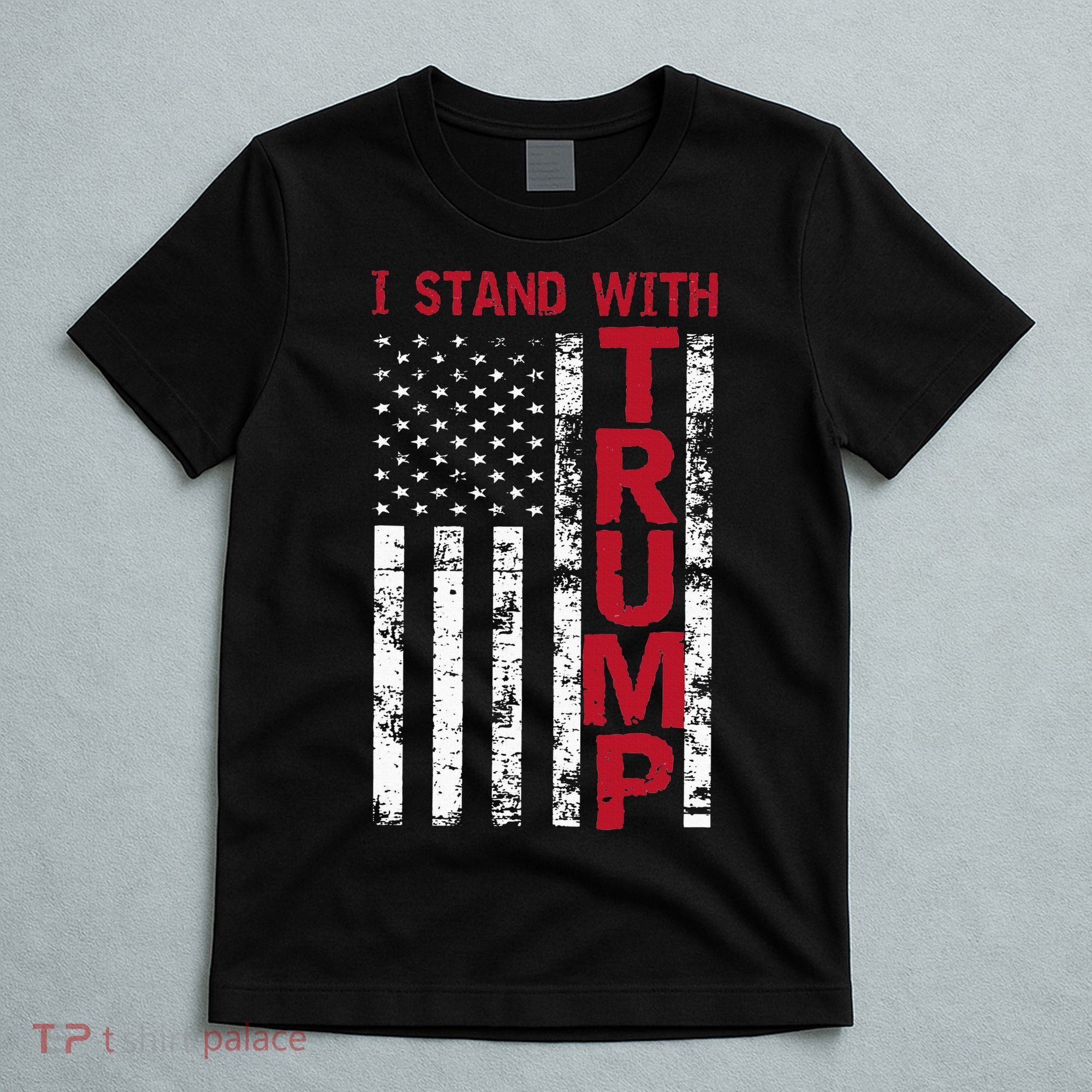 I Stand With Trump I Stand With America Cool Patriotic T-Shirt