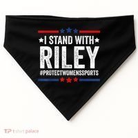 I Stand With Riley Gaines #ProtectWomensSports USA-Made Doggie Bandana thumb 0