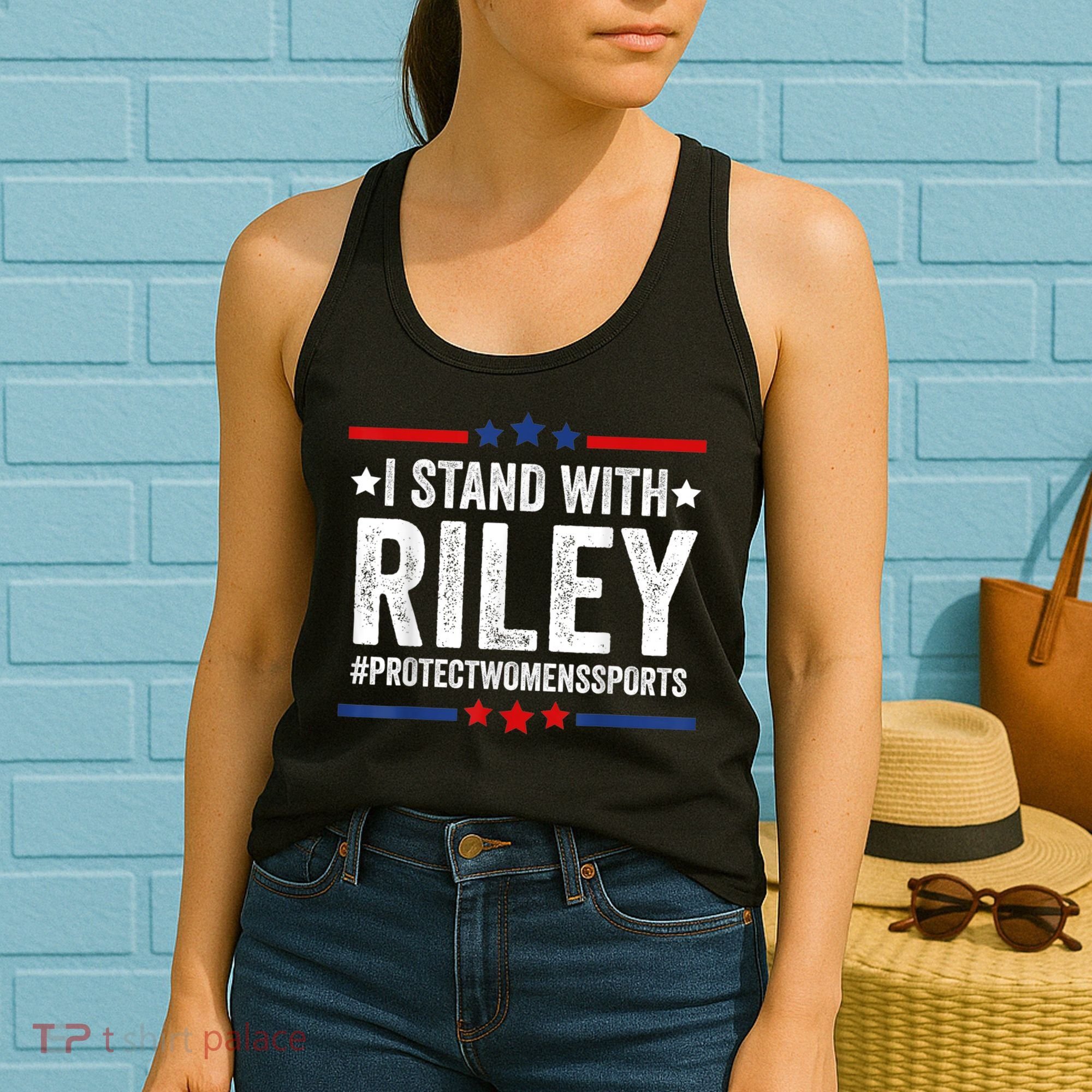 I Stand With Riley Gaines #ProtectWomensSports Women's Tank Top