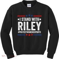 I Stand With Riley Gaines #ProtectWomensSports Kids Sweatshirt thumb 0