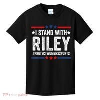 I Stand With Riley Gaines #ProtectWomensSports Kids T-Shirt thumb 0