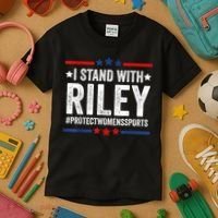 I Stand With Riley Gaines #ProtectWomensSports Kids T-Shirt thumb 3
