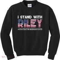 I Stand With Riley Gaines #ProtectWomensSports Kids Sweatshirt thumb 0