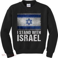 I Stand With Israel Kids Sweatshirt thumb 0