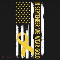 In September We Wear Gold Childhood Cancer Awareness Flag Women's Tank Top thumb 5