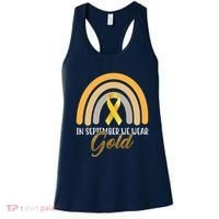In September We Wear Gold Childhood Cancer Rainbow Women's Tank Top thumb 0
